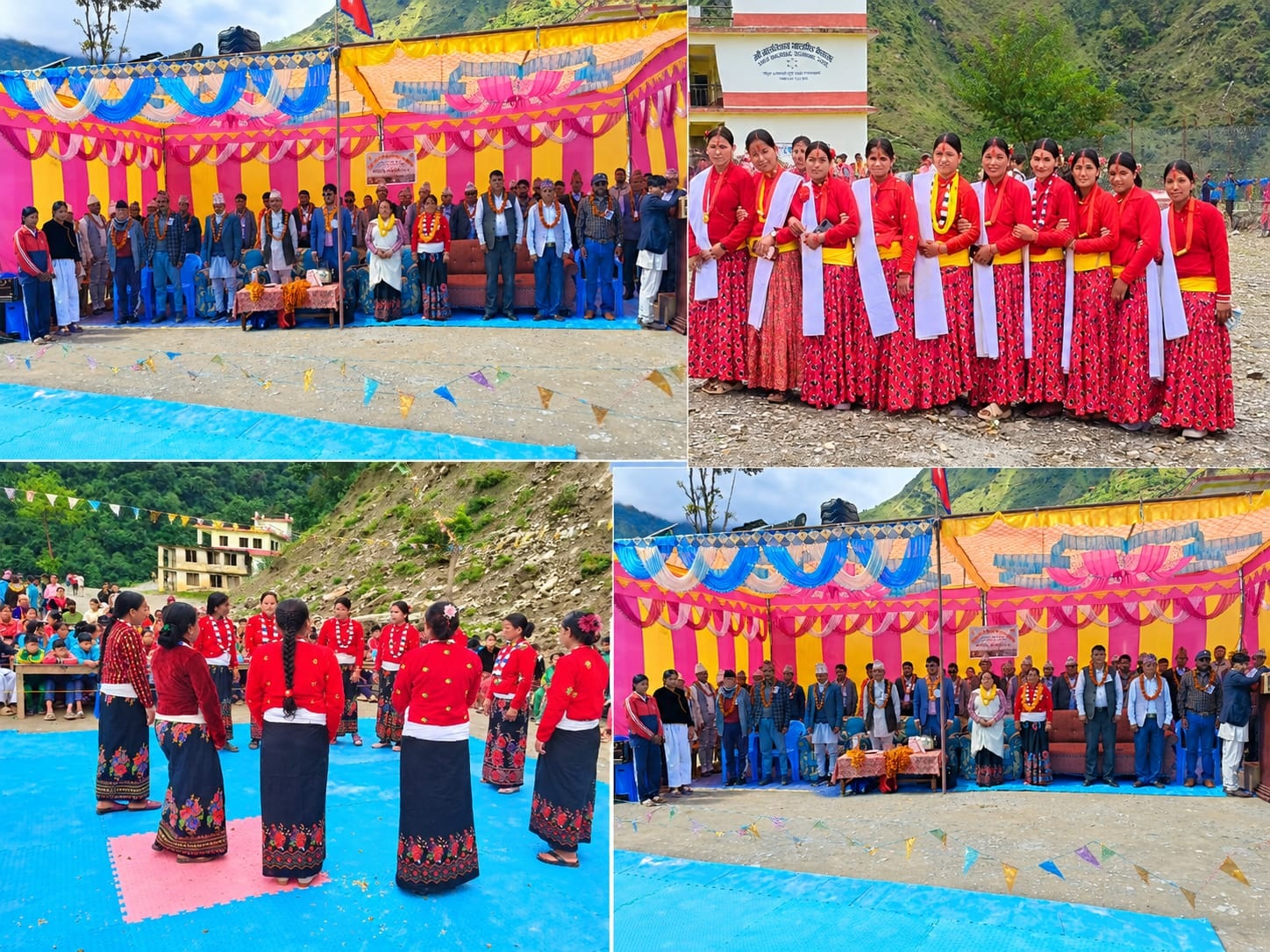 गौमुल-३ मा दशैंको उत्सवसँगै शिक्षासँग खेलकुद र संस्कृतिको संगम