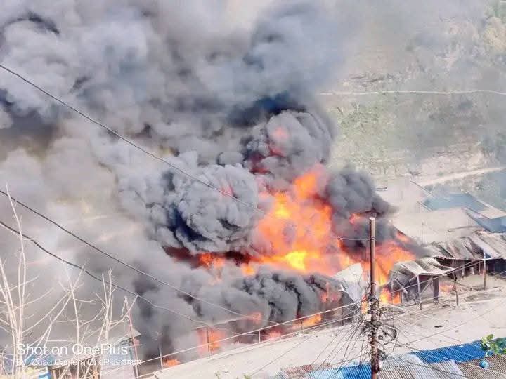 बाम्का बजारमा भएको आगलागीबाट करोडौंको क्षति