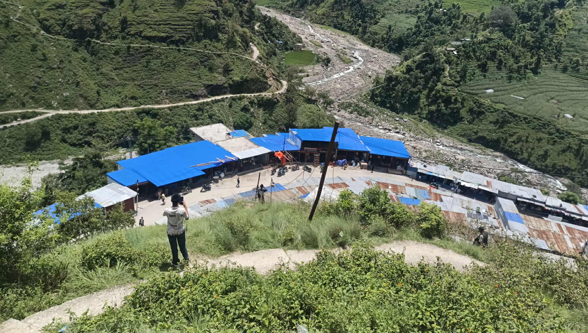 आगलागीले ध्वस्त बाम्का बजारको फेरियो स्वरुप