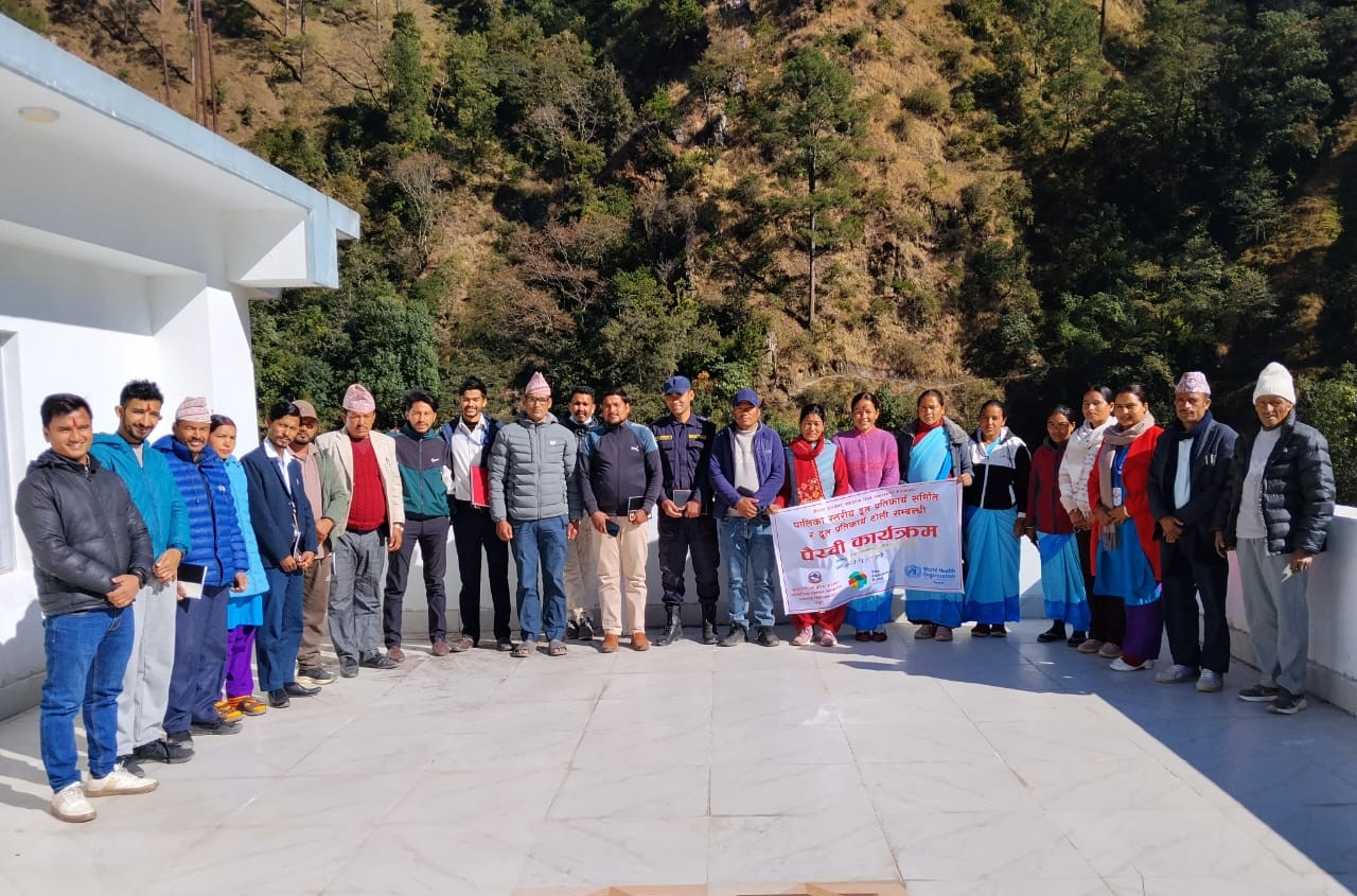 अप्रत्यासित घटना व्यवस्थापनका लागि पालिका स्तरीय द्रुत प्रतिकार्य टोलीलाई प्रशिक्षण