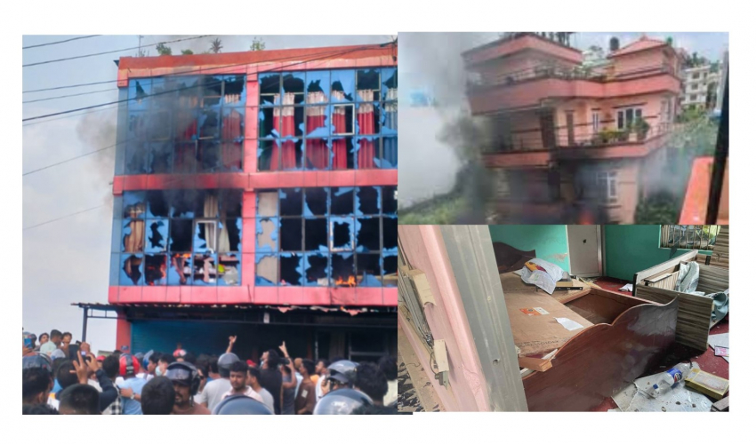 जेन-जी आन्दोलन : कैलाली र कञ्चनपुरमा २२ नेताका २५ घर जले
