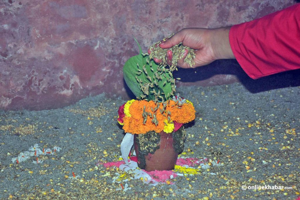 दशैं सुरु, आज घटस्थापना