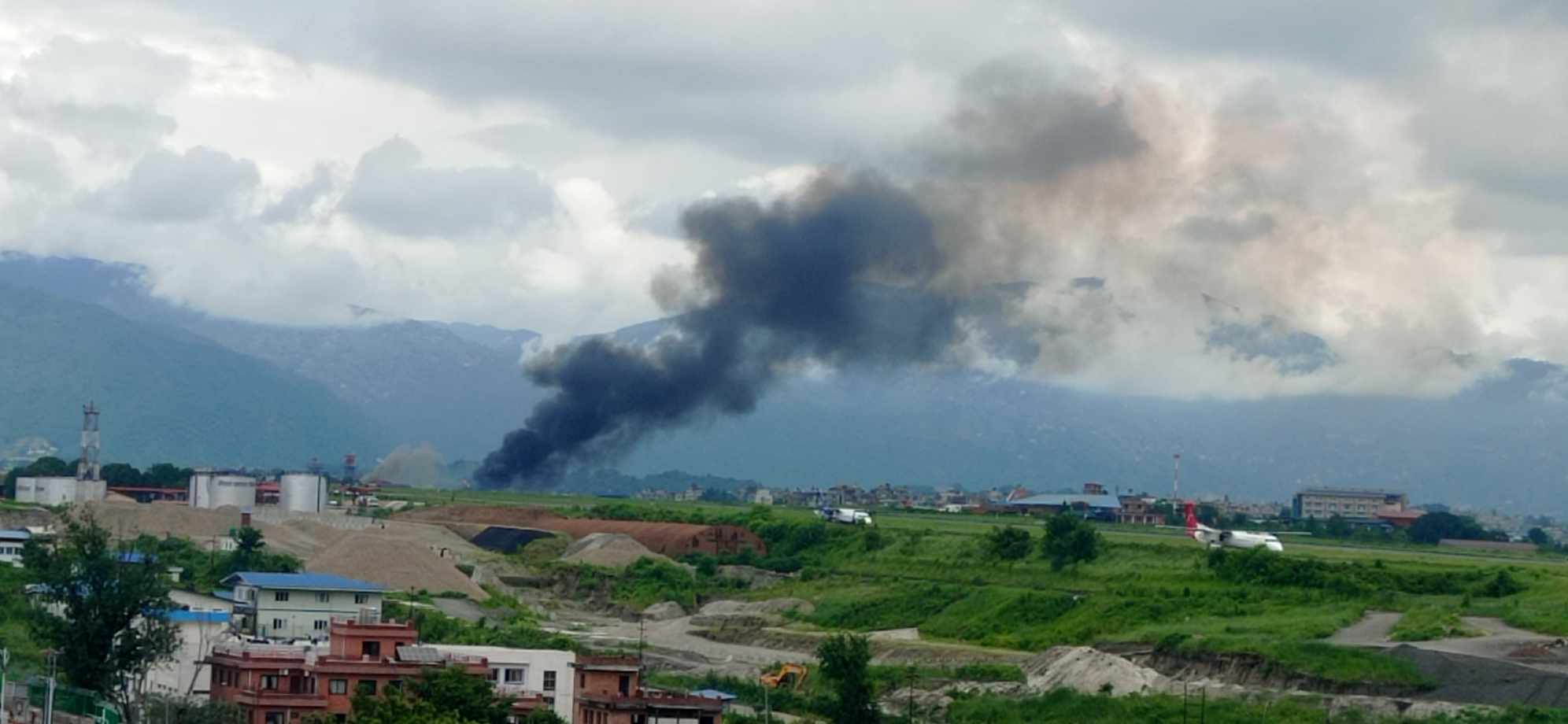 त्रिभुवन अन्तर्राष्ट्रिय विमानस्थलमा सौर्य एयरलाइन्सको जहाज दुर्घटना