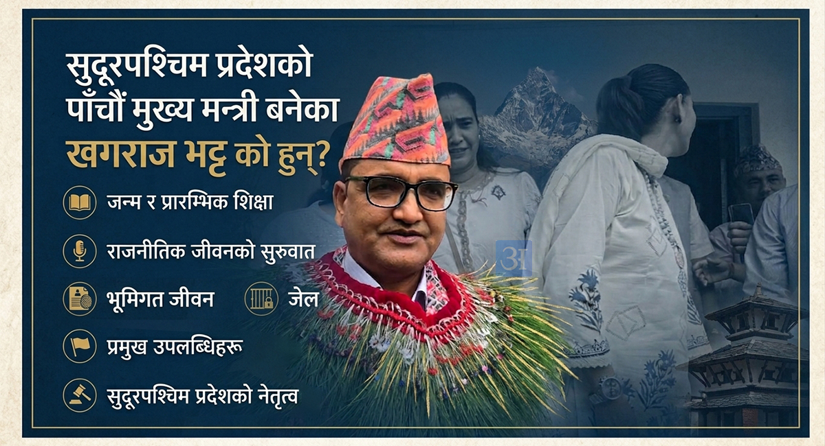 को हुन् सुदूरपश्चिम प्रदेशका नयाँ मुख्यमन्त्री खगराज भट्ट ?