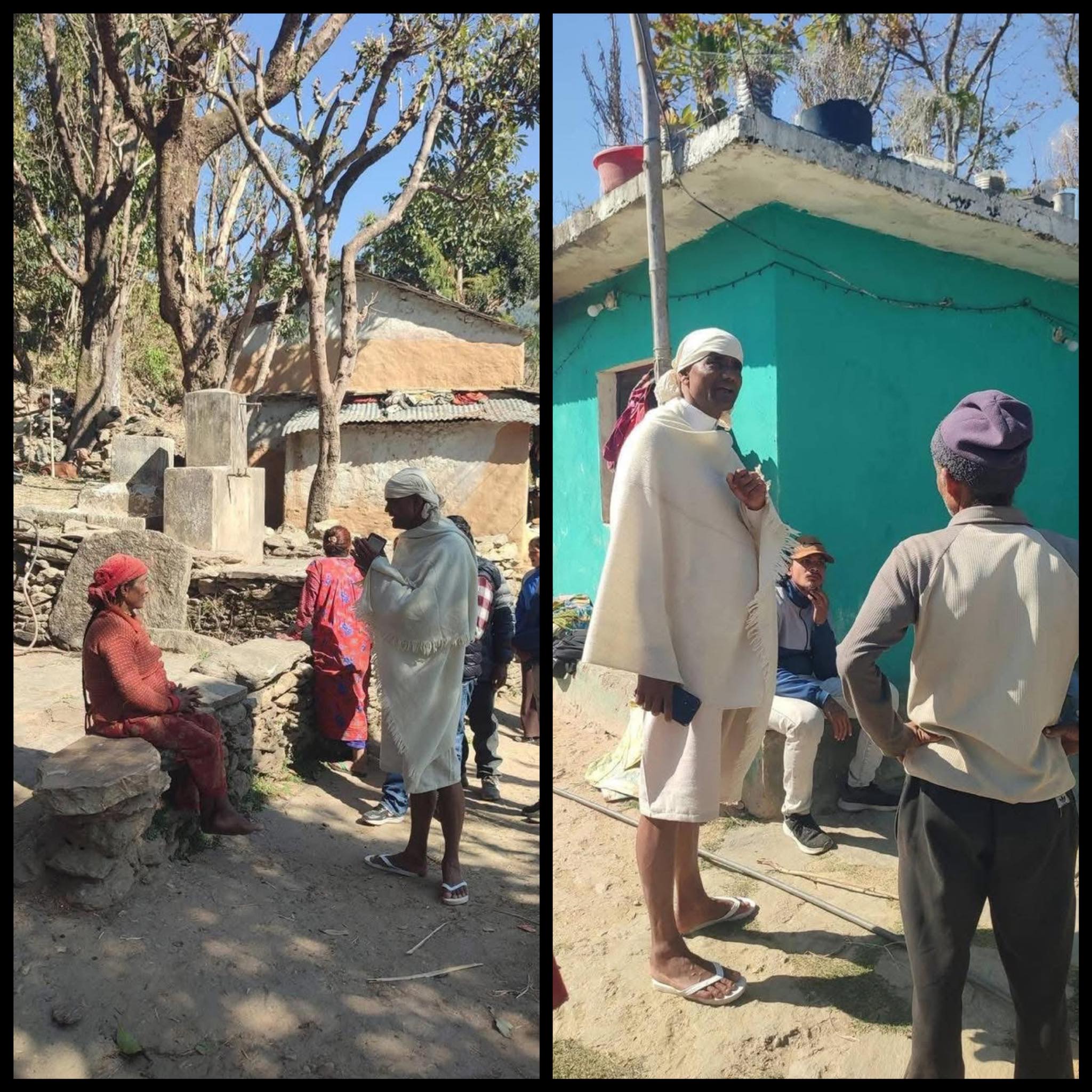 किरियाको सेतो वस्त्रमै घर-घरमा : आमाको सम्झनामा जनताको भरोसा खोज्दै थापा