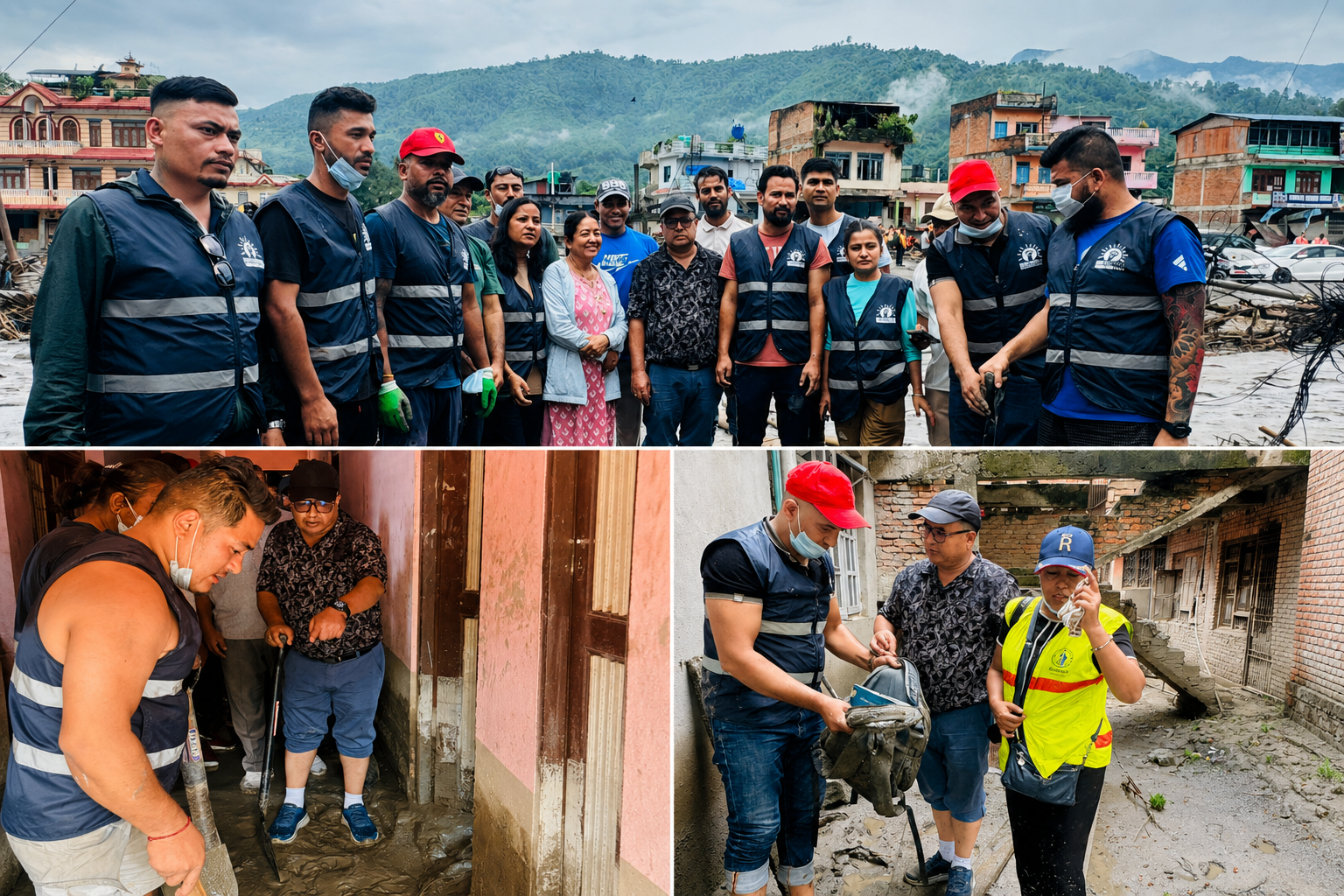 विपद्मा महेशको ‘फिल्ड कमान्ड’ : राहतदेखि श्रमदानसम्म पीडितको साथमा एमाले स्वयंसेवक