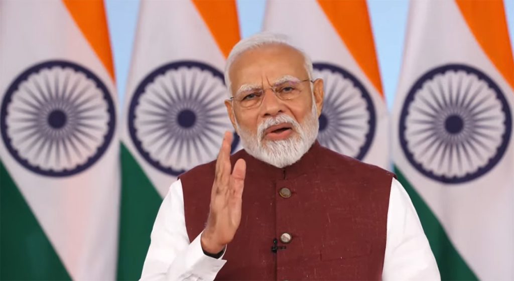 नेपाली जनता र सरकारलाई बधाइ दिँदै मोदीले भने-ऐतिहासिक कोशेढुंगा