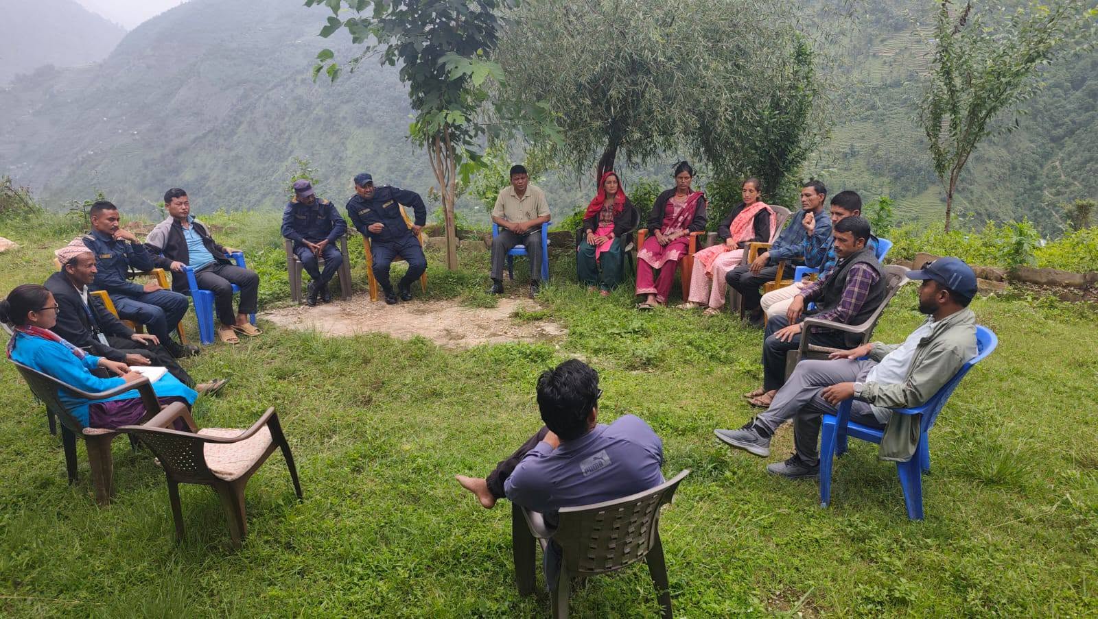गौमुल-४ मा विपद्, स्वास्थ्य र विकासका एजेन्डामा केन्द्रित छलफल