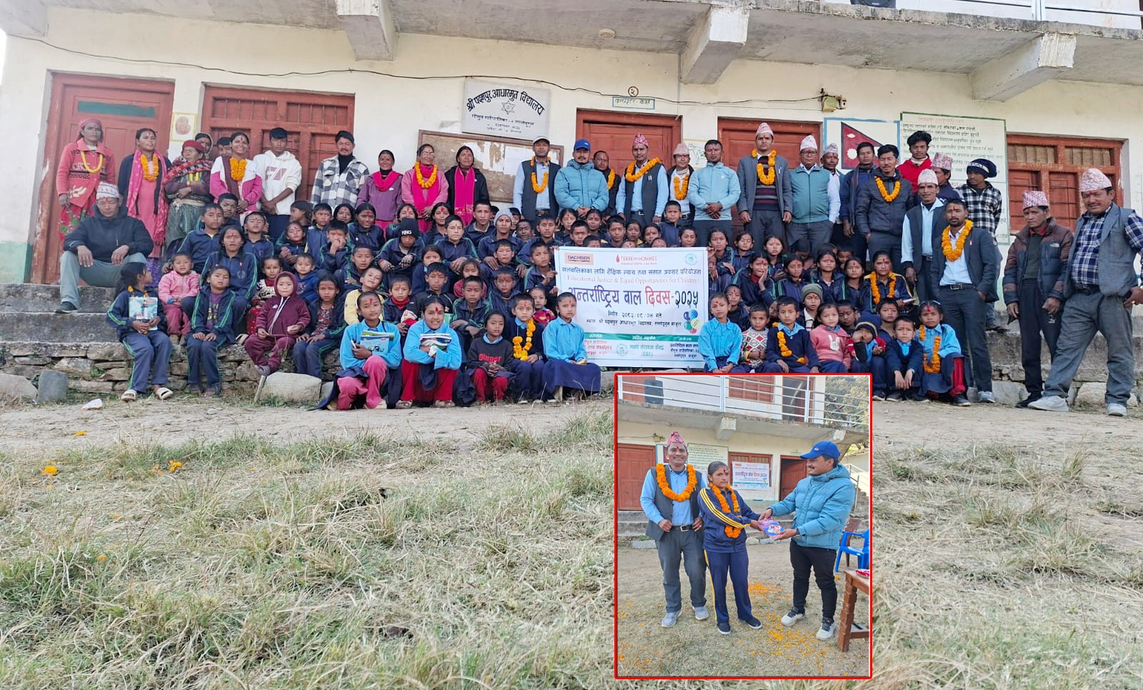 गौमुलको पदमपुर आविसहित सबै विद्यालयमा मनाईयो बाल दिवस