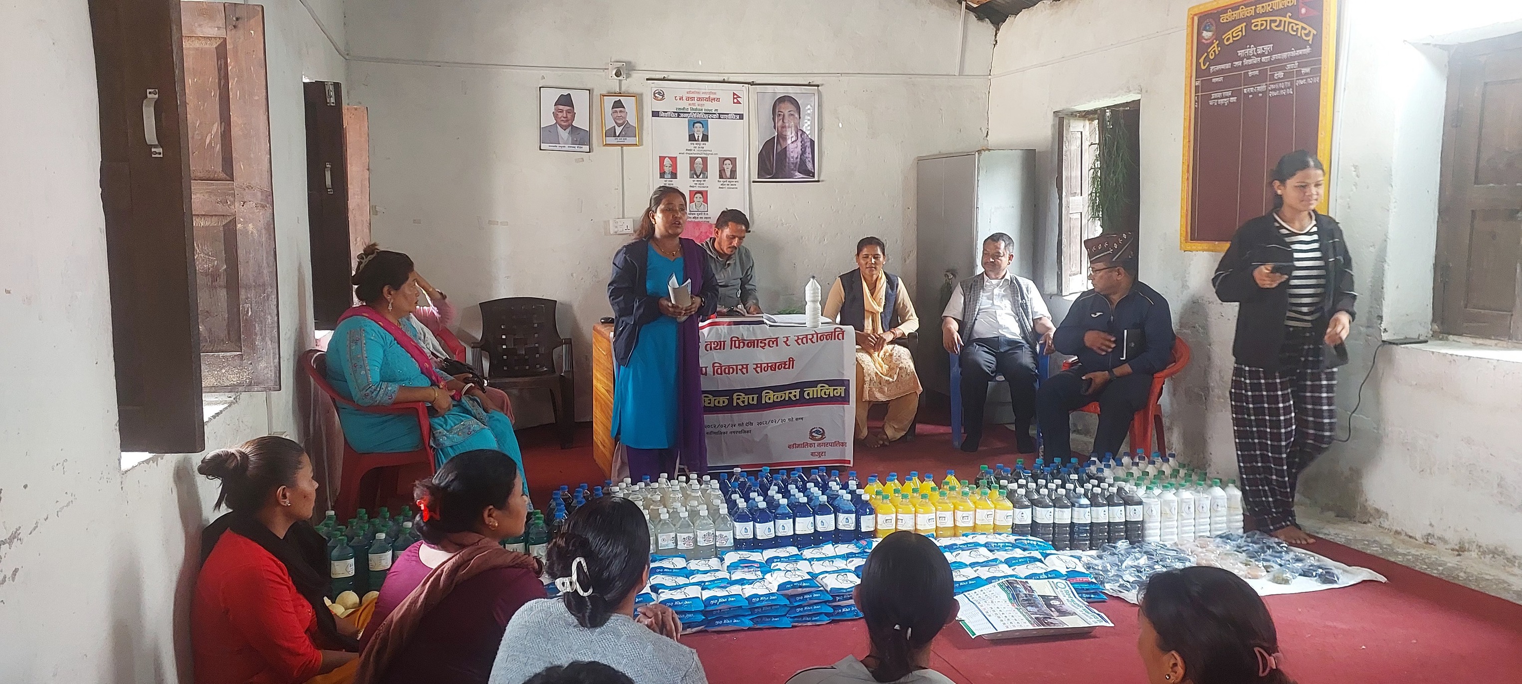 आत्मनिर्भरका लागि साबुन, हर्पिक र फिनेल तालिम