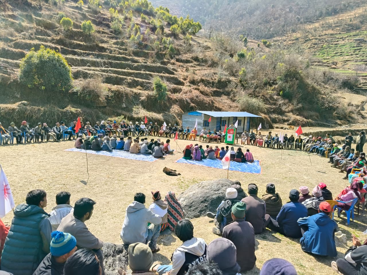 गौमुल गाउँपालिका-१ मा एमोलको चुनावी भेला सम्पन्न, स्थानीयको व्यापक सहभागीता