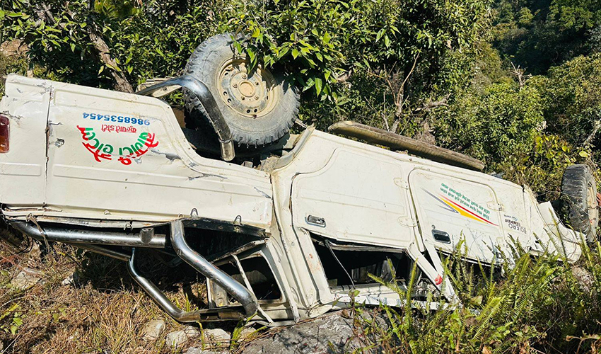 डोटीमा जिप दुर्घटना हुँदा ४ जना घाइते